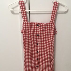 Women‘s Red Cute Trendy Kitchen Lookalike Apron Cosplay Korea Style size small